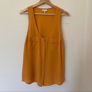 Joie Muted Orange Silk Tank